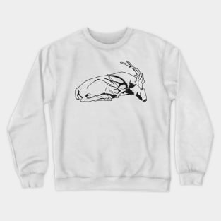 Wild mule deer sleeping Crewneck Sweatshirt